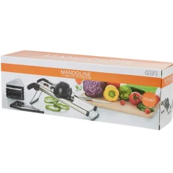 Mandoline acier noir et gris