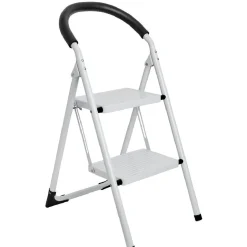 Marchepied pliant 2 marches blanc