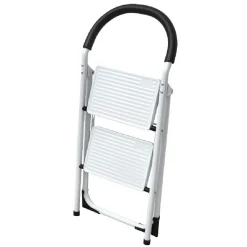 Marchepied pliant 2 marches blanc
