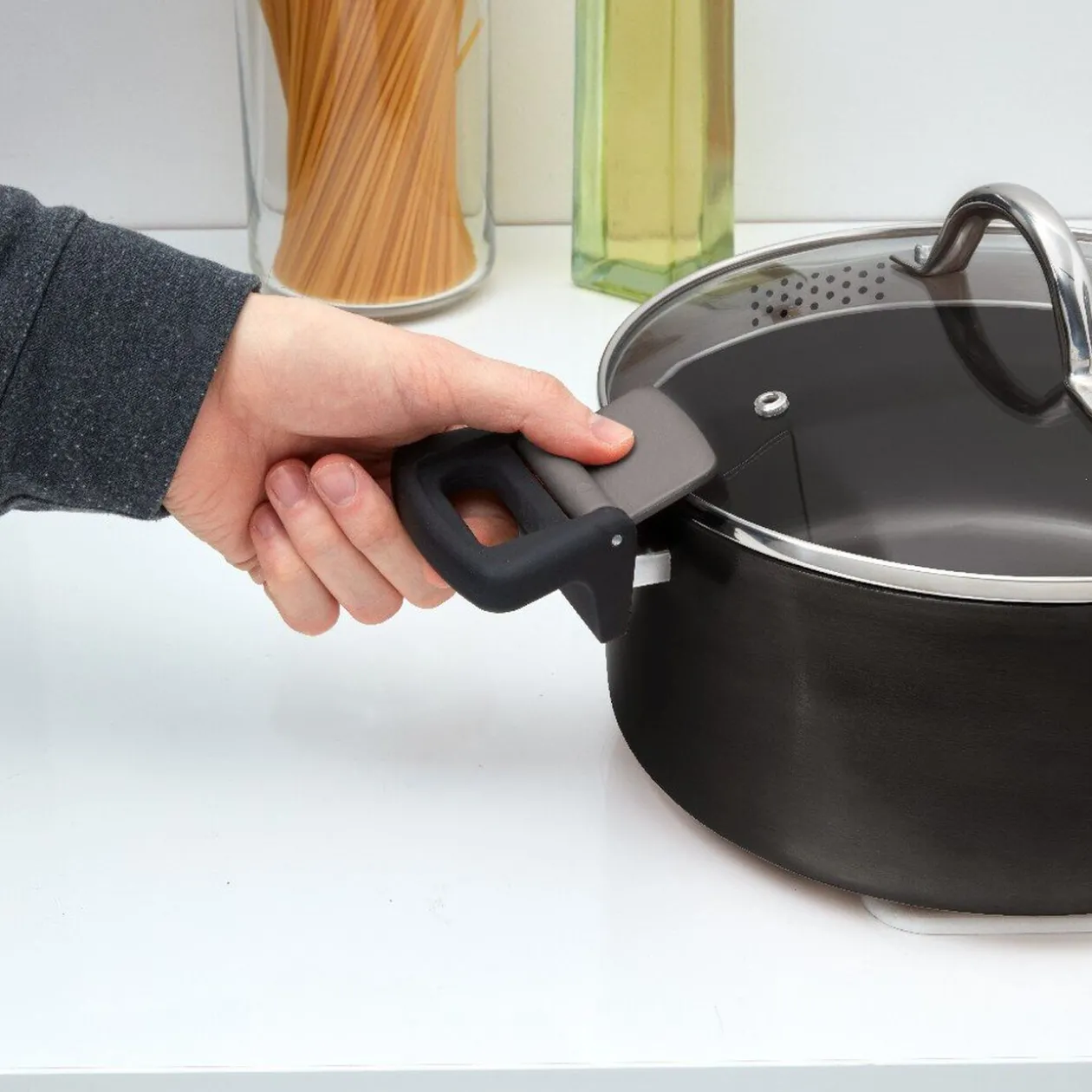 Marmite avec couvercle passoire ø 24 cm