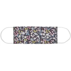 Masque tissu catégorie 1 Adulte coton imprimé Fleurs Afnor 60 lavages