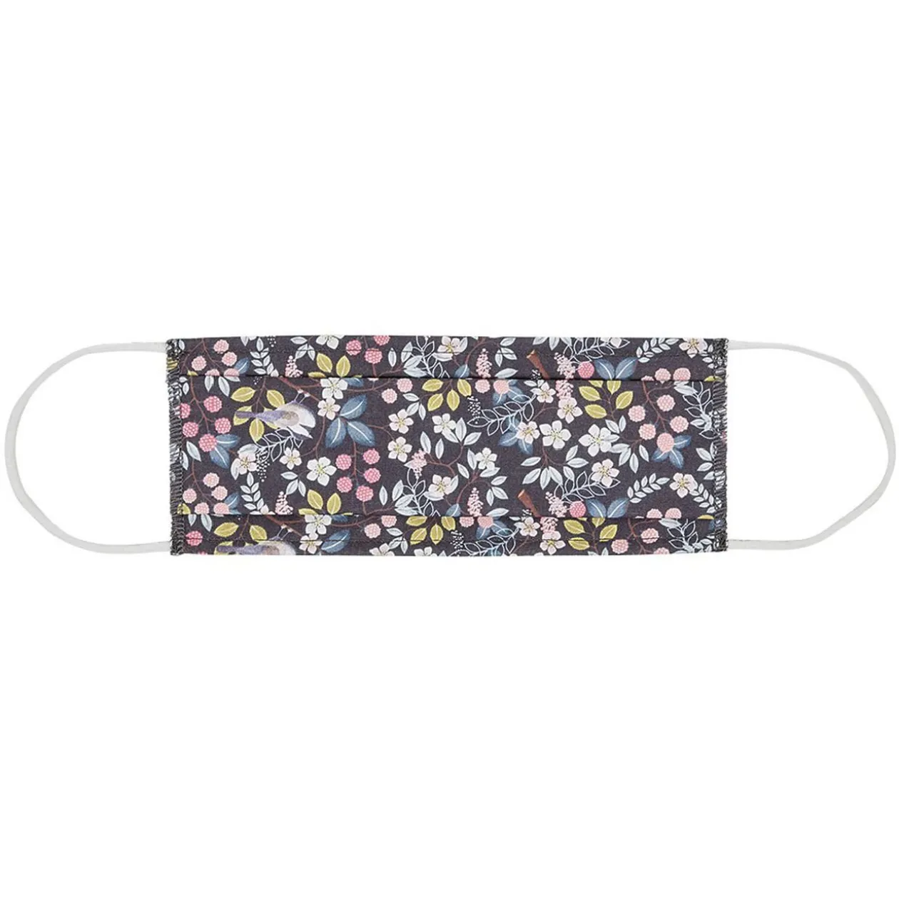 Masque tissu catégorie 1 Adulte coton imprimé Fleurs Afnor 60 lavages