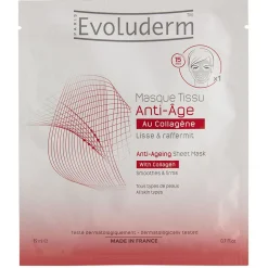 Masque tissu Evoluderm anti âge collagène