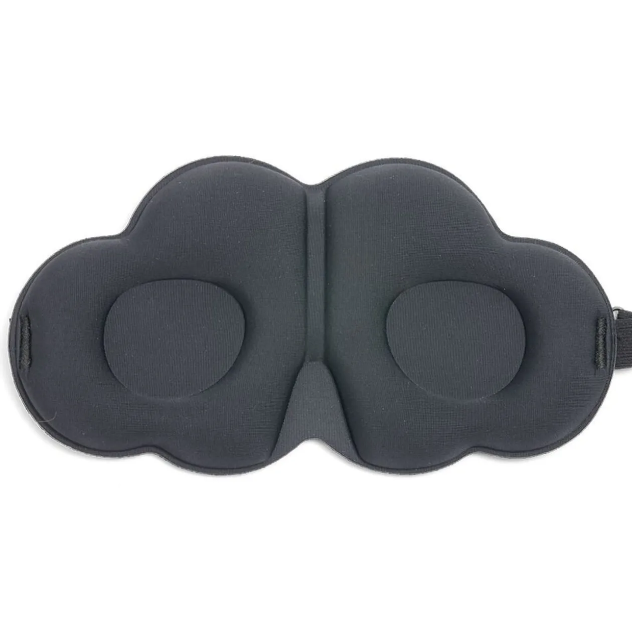 Masque yeux forme nuage polyester noir