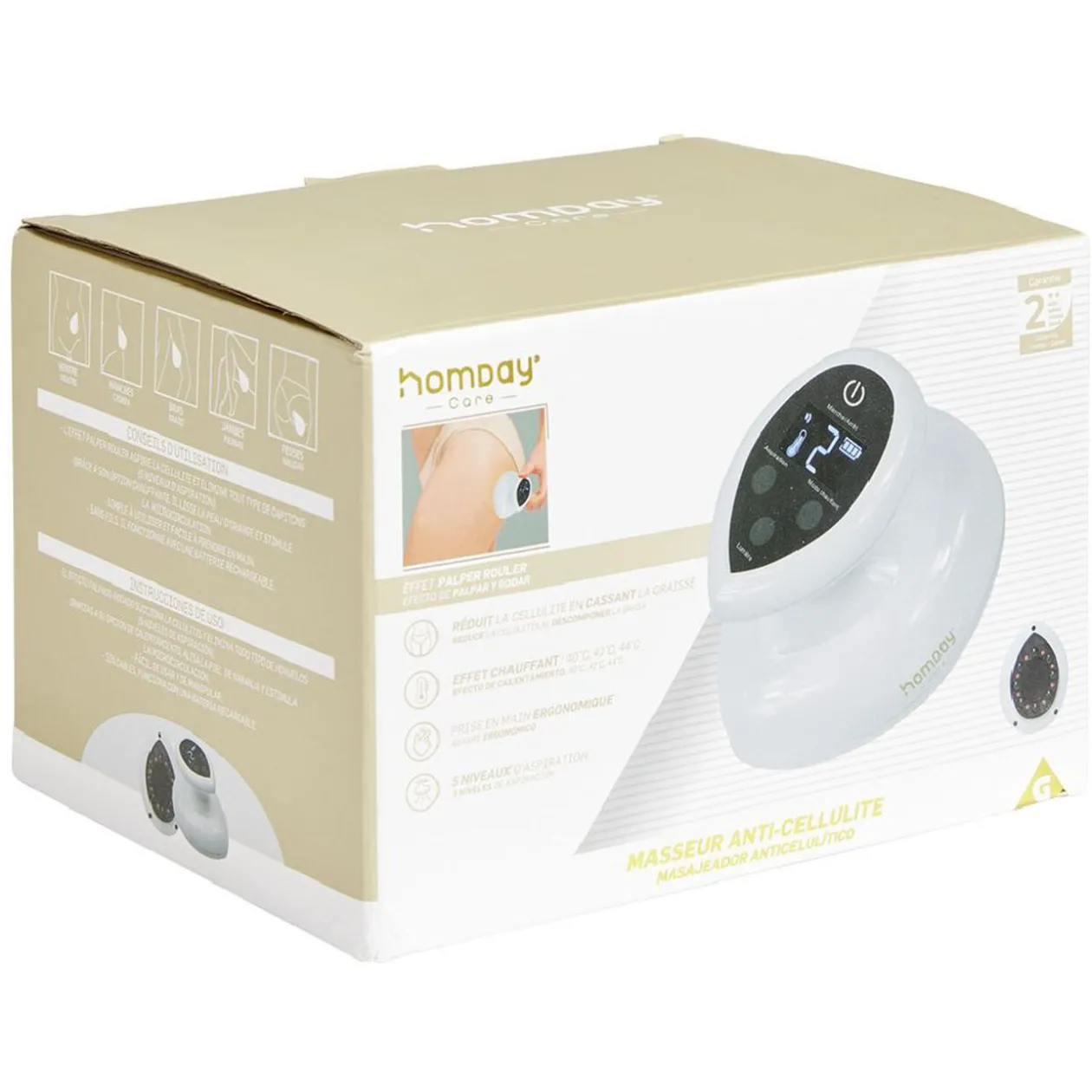 Masseur anti-cellulite rouler/palper