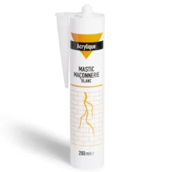 Mastic maçonnerie en acrylique blanc 280ml