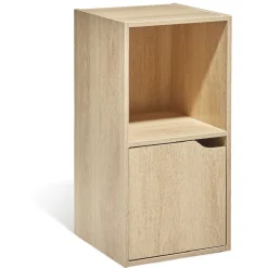 Meuble 2 casiers contreplaqué 1 niche 1 porte