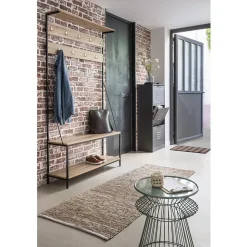 Meuble à chaussures Brooklyn gris anthracite