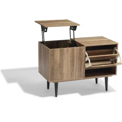 Meuble à chaussures Fargo naturel et noir