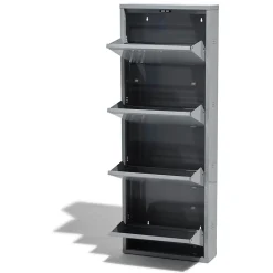 Meuble à chaussures Pittsburgh gris anthracite