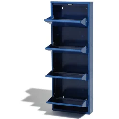 Meuble à chaussures Pittsburgh bleu électrique 4 portes