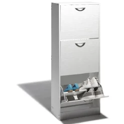 Meuble à chaussures Utah blanc 3 tiroirs