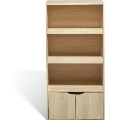 Meuble 3 étagères 2 portes mdf