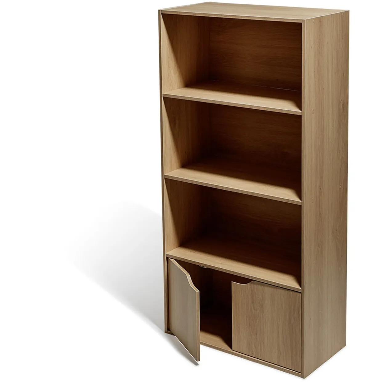 Meuble 3 étagères 2 portes mdf