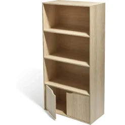 Meuble 3 étagères 2 portes mdf