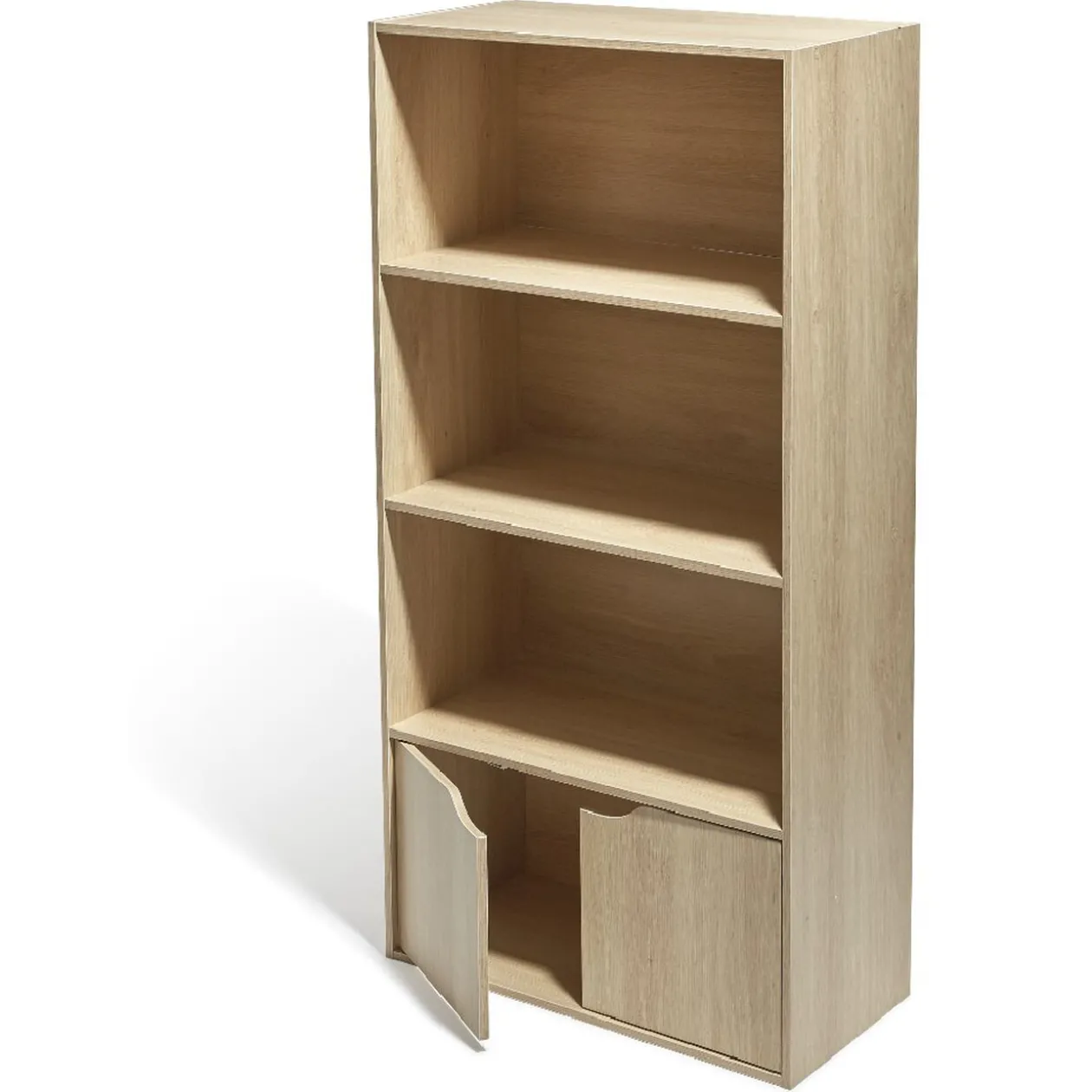 Meuble 3 étagères 2 portes mdf