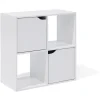 Meuble de rangement Adam 4 cases Blanc 60x29,8xH60 cm