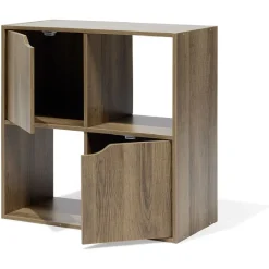 Meuble de rangement Adam 4 cases Marron 60x29,8xH60 cm