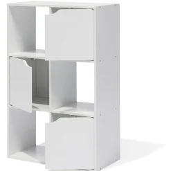 Meuble de rangement Adam 6 cases Blanc 60x29,8xH90 cm
