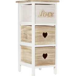 Meuble de rangement en bois 3 tiroirs