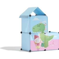 Meuble de rangement enfant motif dinosaure