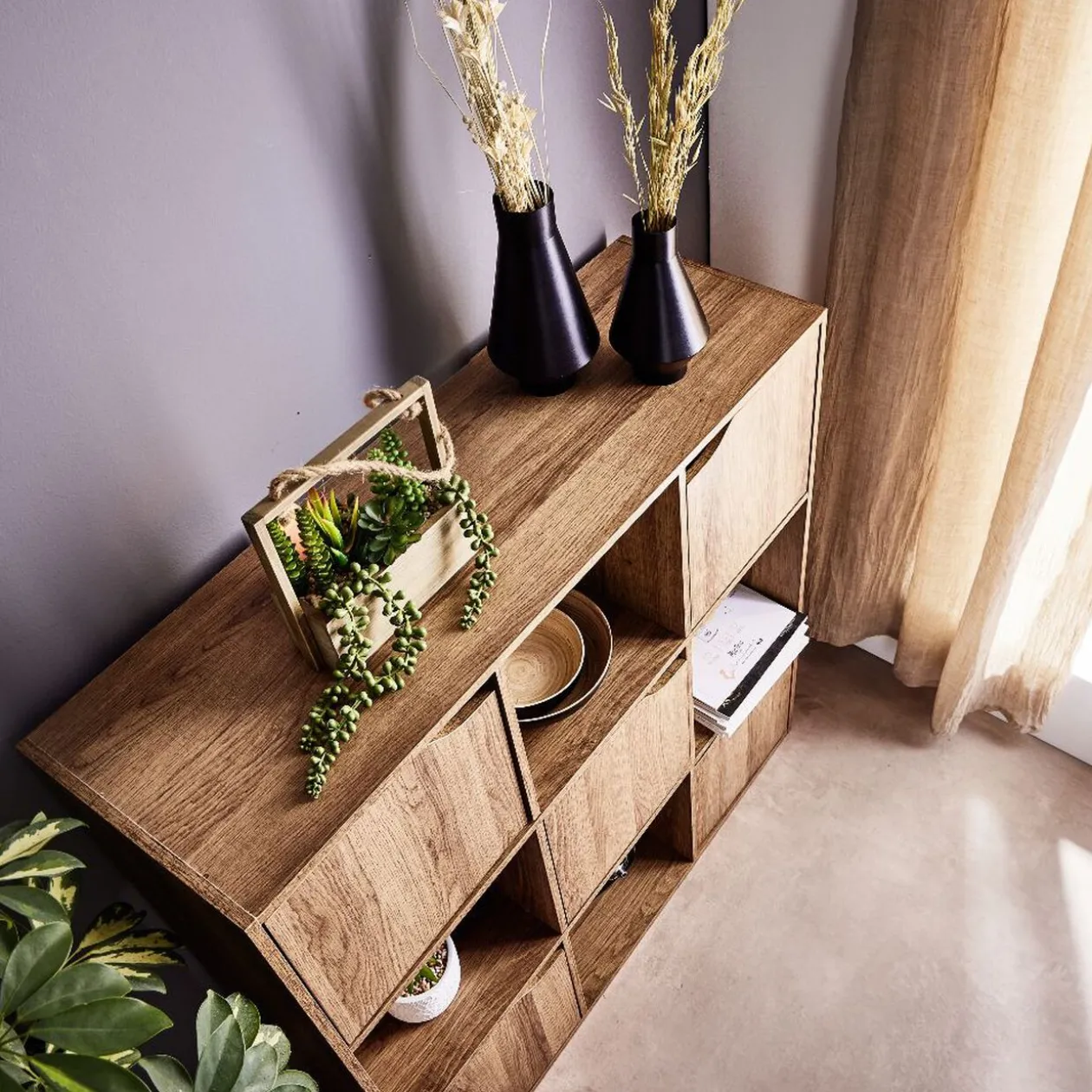 Meuble étagères mdf 9 casiers