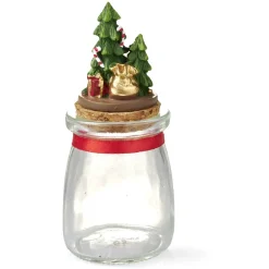 Mini bonbonnière de Noël en verre