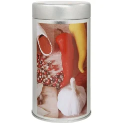 Mini boîte en métal décor épices