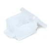 Mini boîte en plastique transparent fermeture clips 0,30L x3