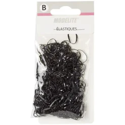 Mini élastique en caoutchouc noir ou blanc x500