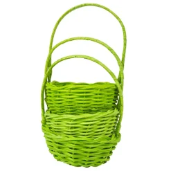 Mini panier vert anis x3