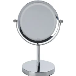 Miroir à led sur pied double face gris
