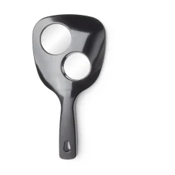 Miroir à main double face grossissant plastique noir