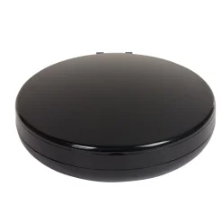 Miroir double rétractablesur pied rond noir LED