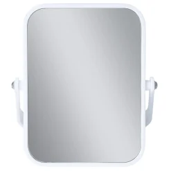 Miroir grossissant x1 x2 double face rectangulaire sur pied blanc