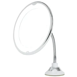 Miroir LED grossissant flexible et pivotant fixation ventouse