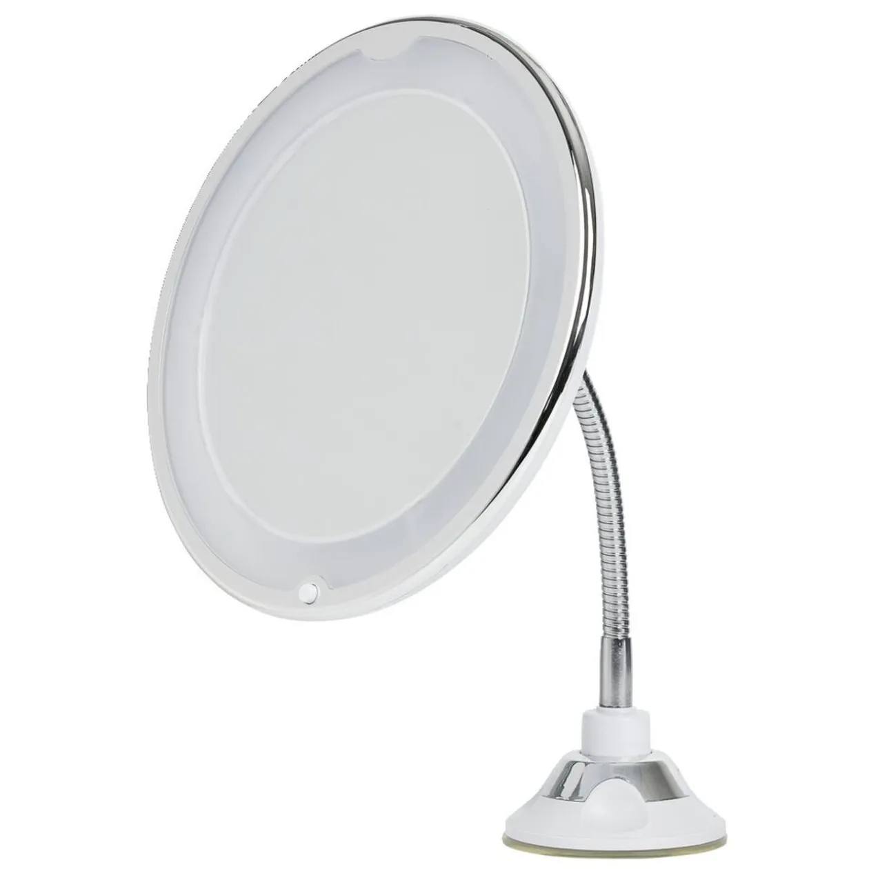 Miroir LED grossissant flexible et pivotant fixation ventouse