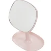 Miroir POP rose sur pied repose bijoux