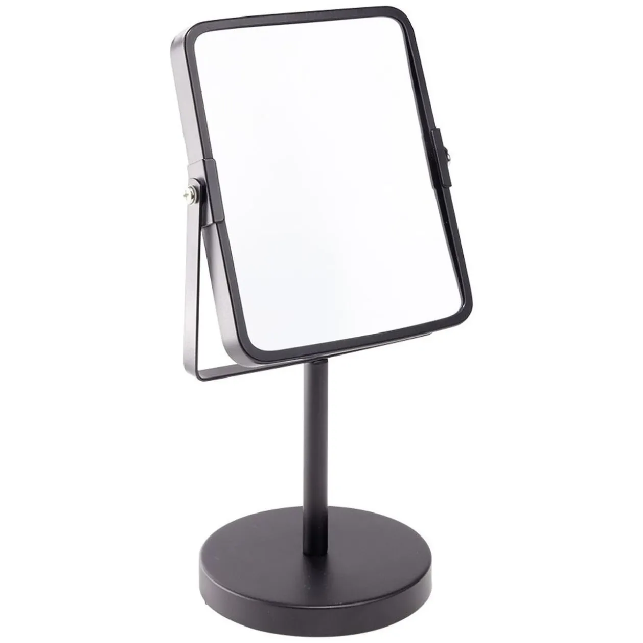 Miroir rectangulaire métal noir à poser H29cm