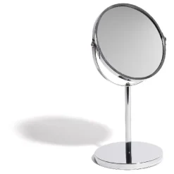 Miroir rond double face sur pied