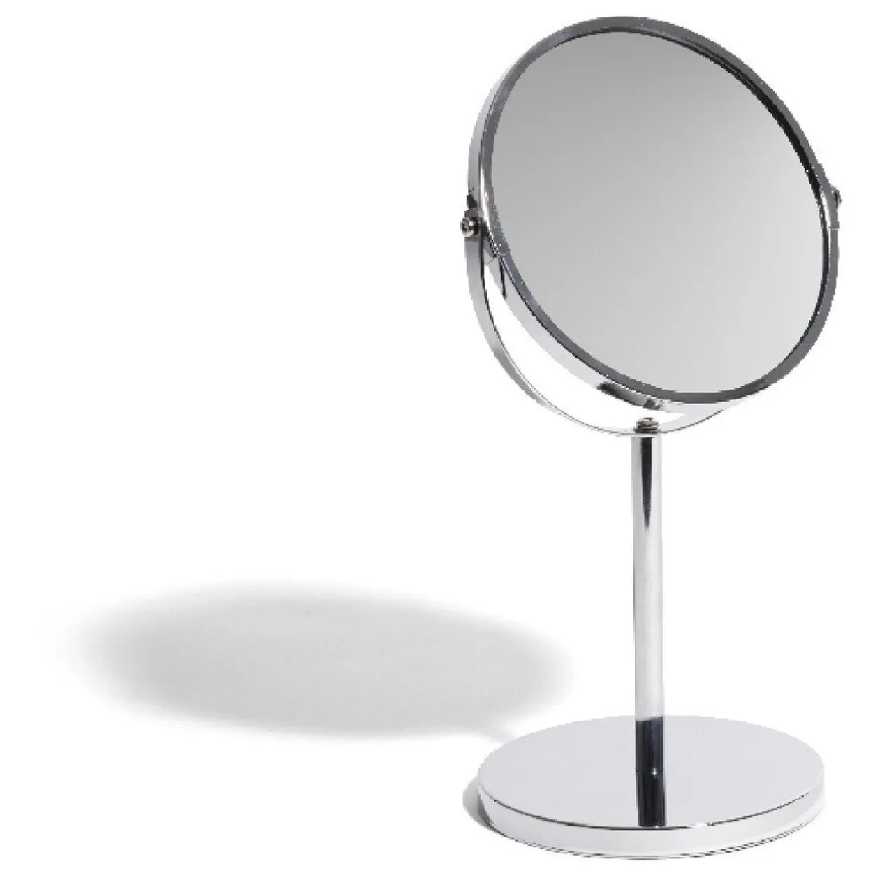 Miroir rond double face sur pied