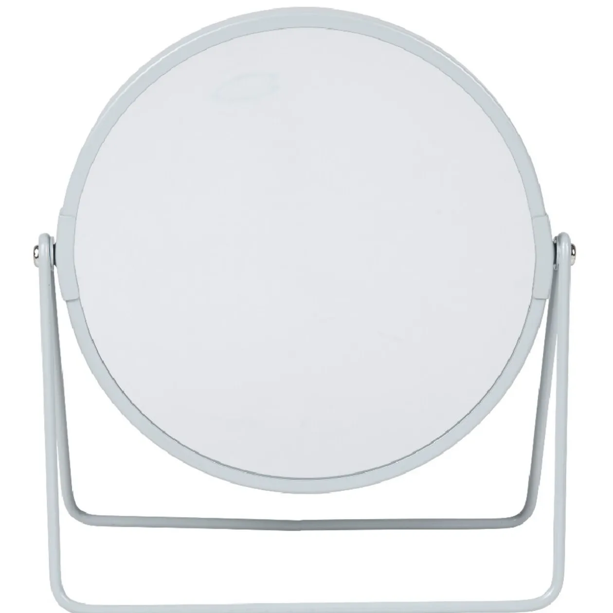 Miroir rond sur pied design industriel blanc