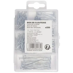 Mixbox clouterie "S" 220 pièces