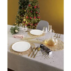 Ménagère 16 couverts inox doré