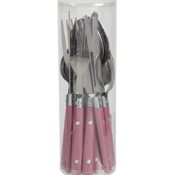 Ménagère 16 pièces rose