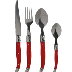 Ménagère 24 pièces rouge Muranu