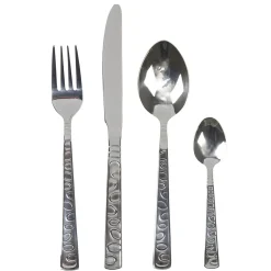 Ménagère 24 pièces strilles en relief