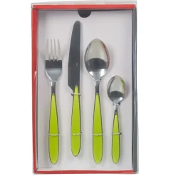 Ménagère 24 pièces vert