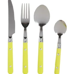 Ménagère 16 pièces vert anis