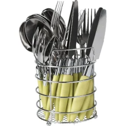 Ménagère 24 pièces vert anis